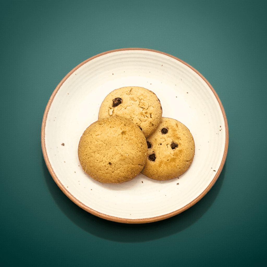 White assorted Cookies-Butter,Chocochip,Dryfruit | No refined flour | No preservatives | Low Sugar | 100% Natural - Eatntunes