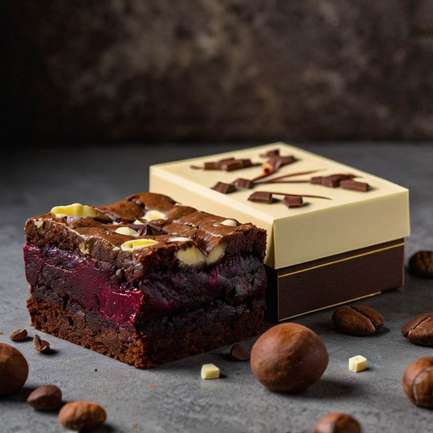 Assorted Brownie Box - 4 flavours -8 nos | No refined flour | No preservatives | Low Sugar - Eatntunes