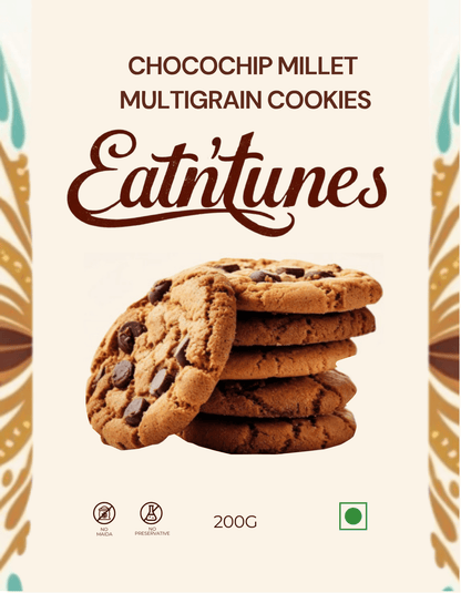 Lunch box Cookies-20nos| No refined flour | No preservatives | Low Sugar | 100% Natural - Eatntunes