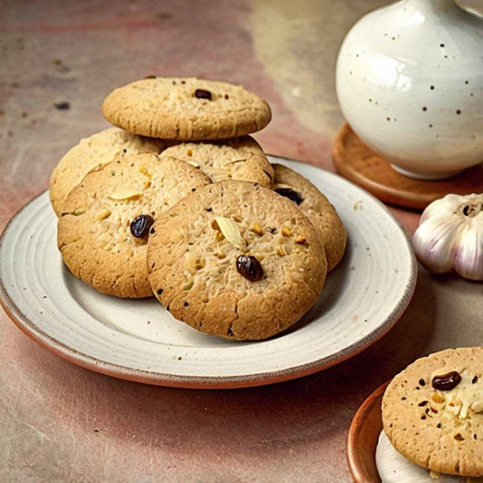 Millet Multigrain Garlic Cookies | No refined flour | No preservatives | No Refined Sugar | 100% Natural| Sugar-Free - Eatntunes