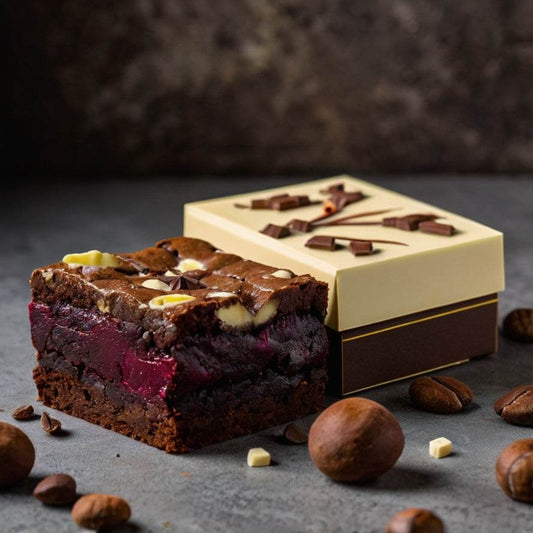 Assorted Brownie Box - 4 flavours -8 nos | No refined flour | No preservatives | Low Sugar - Eatntunes