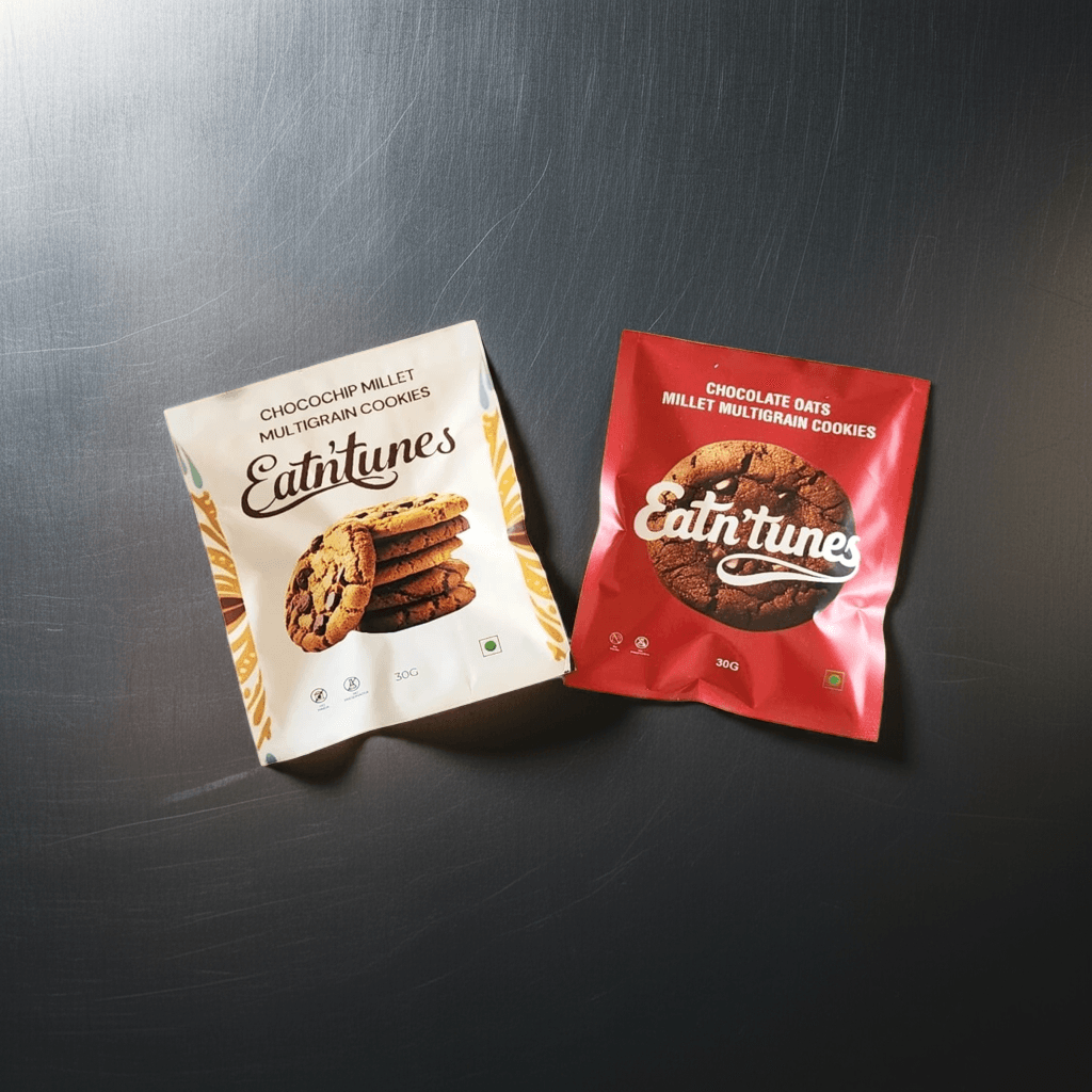 Lunch box Cookies-20nos| No refined flour | No preservatives | Low Sugar | 100% Natural - Eatntunes